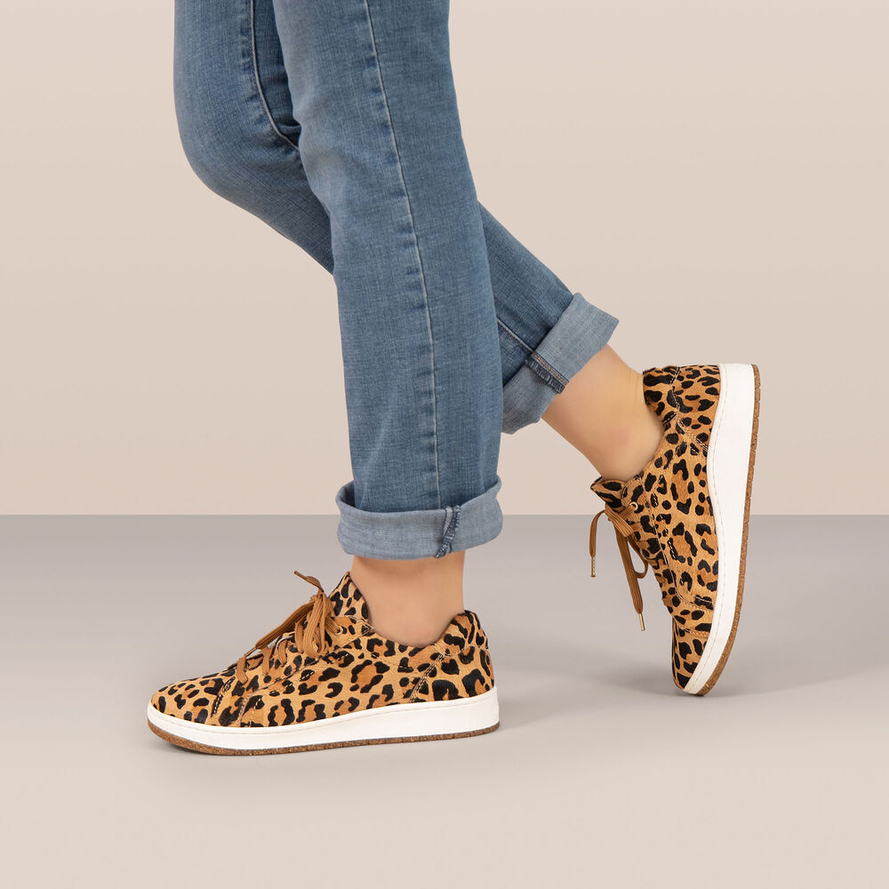 Aetrex Women's Blake Comfort Sneakers - Leopard | USA MR3PR6T